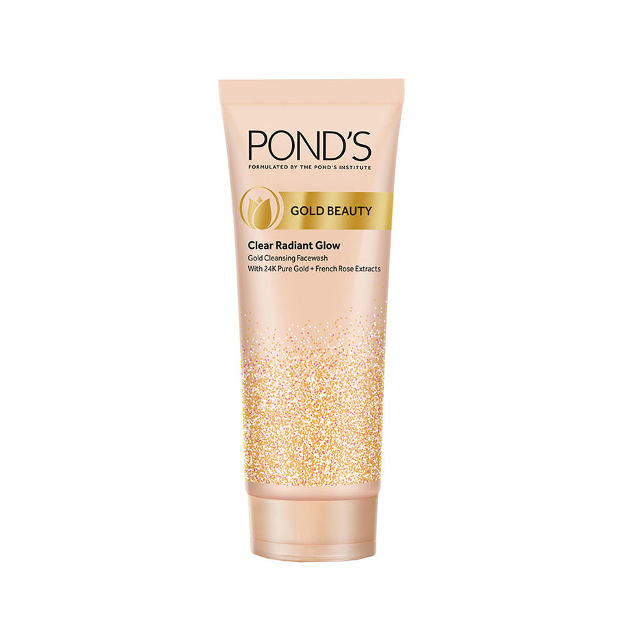 Pond's Gold Beauty Cleansing 100g, Luminous Glow Face Wash for Radiant Skin